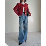 [入卒式 セレモニー]ボアリボン金釦ノーカラーツイードジャケット | Re:EDIT | 詳細画像8 