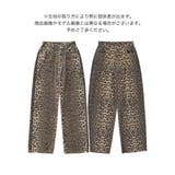 [低身長 高身長サイズ有]選べる無地orレオパードカツラギワイドストレートパンツ | Re:EDIT | 詳細画像6 