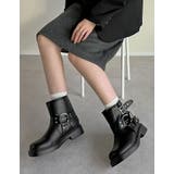 [大きいサイズ有]バックルデザインミドルエンジニアブーツ | Re:EDIT | 詳細画像6 