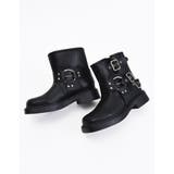 [大きいサイズ有]バックルデザインミドルエンジニアブーツ | Re:EDIT | 詳細画像9 