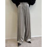 [低身長サイズ有]無地orストーンベロアドロストルーズパンツ | Re:EDIT | 詳細画像7 