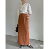 [低身長/高身長サイズ有]カットツイル切り替えナロースカート | Re:EDIT | 詳細画像28 