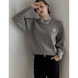 ビジューエンブレムニットトップス | Re:EDIT | 詳細画像10 