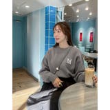 ビジューエンブレムニットトップス | Re:EDIT | 詳細画像33 