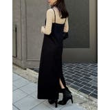 [低身長サイズ有]起毛ツイル切り替えデザインキャミワンピース | Re:EDIT | 詳細画像10 