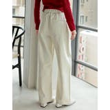 ウォッシュ加工コットンツイルバレルレッグパンツ | Re:EDIT | 詳細画像16