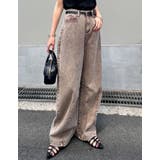 ウォッシュ加工コットンツイルバレルレッグパンツ | Re:EDIT | 詳細画像2