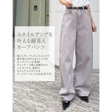 ウォッシュ加工コットンツイルバレルレッグパンツ | Re:EDIT | 詳細画像6