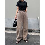 ウォッシュ加工コットンツイルバレルレッグパンツ | Re:EDIT | 詳細画像9