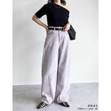 ウォッシュ加工コットンツイルバレルレッグパンツ | Re:EDIT | 詳細画像31