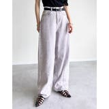 ウォッシュ加工コットンツイルバレルレッグパンツ | Re:EDIT | 詳細画像34