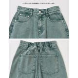 ウォッシュ加工コットンツイルバレルレッグパンツ | Re:EDIT | 詳細画像35