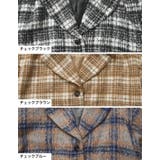 起毛チェック柄ロングチェスターコート | Re:EDIT | 詳細画像19