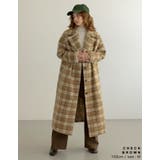 起毛チェック柄ロングチェスターコート | Re:EDIT | 詳細画像14