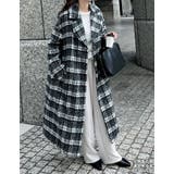 起毛チェック柄ロングチェスターコート | Re:EDIT | 詳細画像7