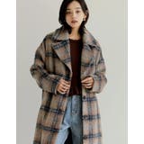 起毛チェック柄ロングチェスターコート | Re:EDIT | 詳細画像25