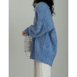 MIXカラーシャギーニットカーディガン | Re:EDIT | 詳細画像12