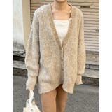 MIXカラーシャギーニットカーディガン | Re:EDIT | 詳細画像2