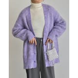 MIXカラーシャギーニットカーディガン | Re:EDIT | 詳細画像3