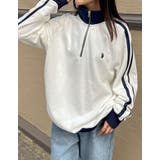 ワンポイント刺繍ハーフジップスウェットプルオーバー | Re:EDIT | 詳細画像24