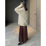 ワンポイント刺繍ハーフジップニットトップス | Re:EDIT | 詳細画像9