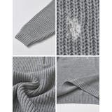 ワンポイント刺繍ハーフジップニットトップス | Re:EDIT | 詳細画像26