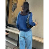 ワンポイント刺繍ケーブルニットトップス | Re:EDIT | 詳細画像37