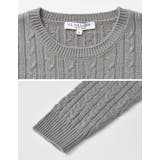 ワンポイント刺繍ケーブルニットトップス | Re:EDIT | 詳細画像38