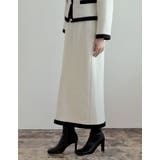 ツイードライクバイカラースカート | Re:EDIT | 詳細画像16