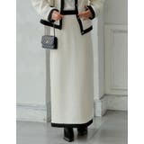 ツイードライクバイカラースカート | Re:EDIT | 詳細画像7