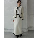 ツイードライクバイカラースカート | Re:EDIT | 詳細画像9