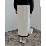 ツイードライクバイカラースカート | Re:EDIT | 詳細画像26