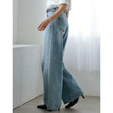 ラインストーンorパールコットンデニムバギーパンツ | Re:EDIT | 詳細画像15