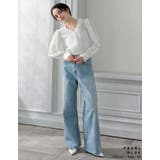 ラインストーンorパールコットンデニムバギーパンツ | Re:EDIT | 詳細画像22