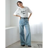 ラインストーンorパールコットンデニムバギーパンツ | Re:EDIT | 詳細画像27