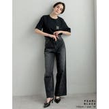 ラインストーンorパールコットンデニムバギーパンツ | Re:EDIT | 詳細画像31