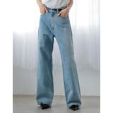 ラインストーンorパールコットンデニムバギーパンツ | Re:EDIT | 詳細画像36