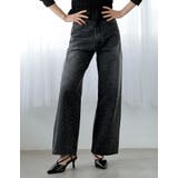 ラインストーンorパールコットンデニムバギーパンツ | Re:EDIT | 詳細画像37