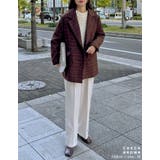 ウール混チェックor無地ミドルコート | Re:EDIT | 詳細画像14