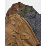 ウール混チェックor無地ミドルコート | Re:EDIT | 詳細画像2