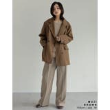 ウール混チェックor無地ミドルコート | Re:EDIT | 詳細画像8