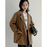 ウール混チェックor無地ミドルコート | Re:EDIT | 詳細画像10