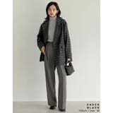 ウール混チェックor無地ミドルコート | Re:EDIT | 詳細画像26