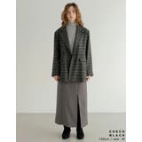 ウール混チェックor無地ミドルコート | Re:EDIT | 詳細画像32