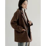 ウール混チェックor無地ミドルコート | Re:EDIT | 詳細画像39