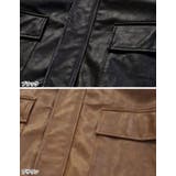 2WAYヴィンテージライクファー付フェイクレザージャケット | Re:EDIT | 詳細画像19