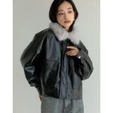 2WAYヴィンテージライクファー付フェイクレザージャケット | Re:EDIT | 詳細画像12