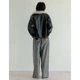 2WAYヴィンテージライクファー付フェイクレザージャケット | Re:EDIT | 詳細画像13