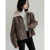 2WAYヴィンテージライクファー付フェイクレザージャケット | Re:EDIT | 詳細画像16