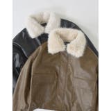 2WAYヴィンテージライクファー付フェイクレザージャケット | Re:EDIT | 詳細画像2